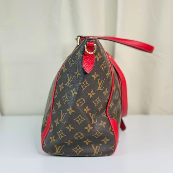 Louis Vuitton Monogram Canvas Estrella Shoulder Bag Tote with Red Handles - Picture 3 of 8